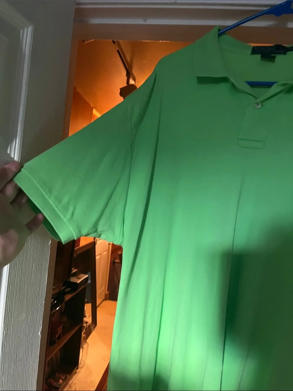 Ralph Lauren Polo Shirt in Neon Green with Navy Pony